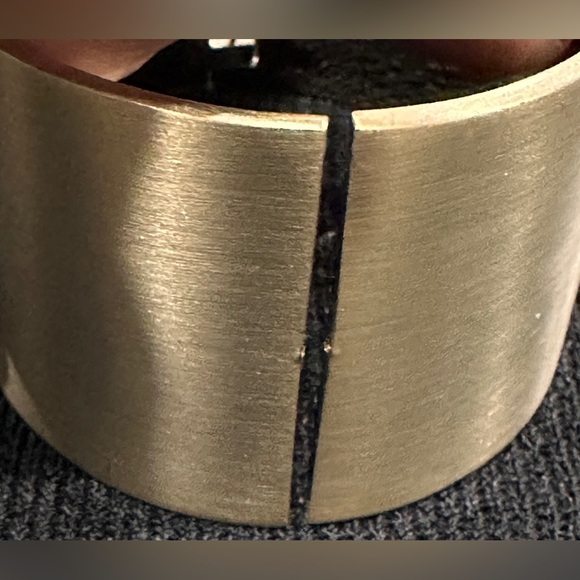 Kenneth Cole Wide Cuff With Stunning Peacock Stone With Crystal Enhancements - Picture 5 of 8